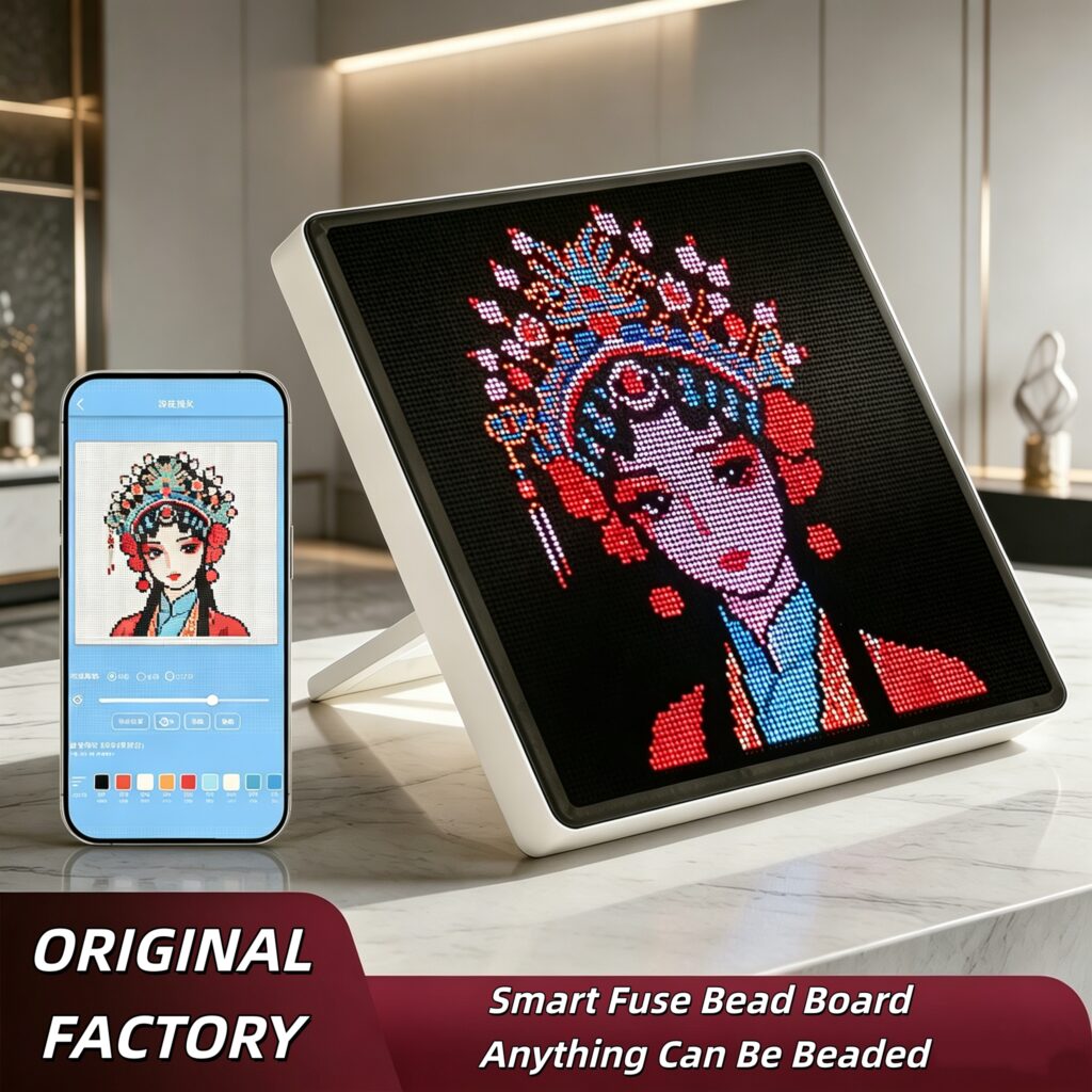 The Jenny Machine is here! The Smart Fuse Bead Board revolutionizes the crafting world – turning beginners into masters in seconds.(images 1)